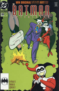 Cover for The Batman Adventures (DC, 1992 series) #28 [Batman Logo Corner Box]