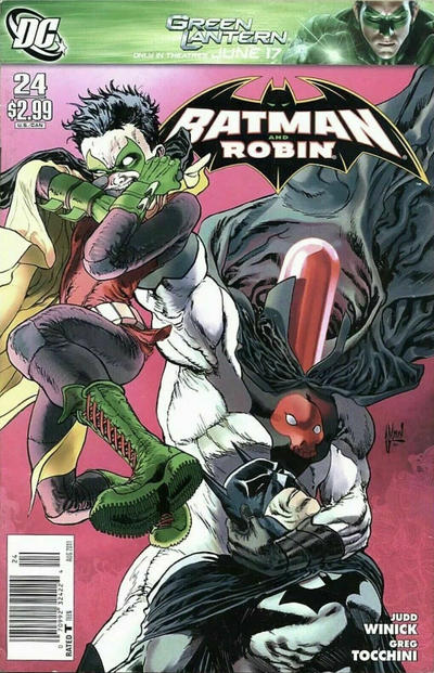Cover for Batman and Robin (DC, 2009 series) #24 [Newsstand]