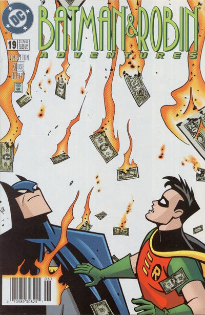 Cover for The Batman and Robin Adventures (DC, 1995 series) #19 [Newsstand]