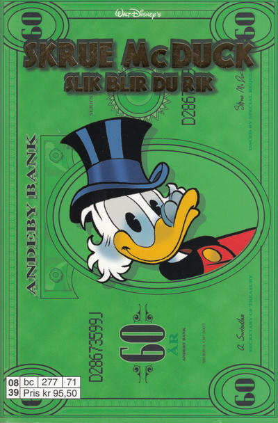 Cover for Donald Duck Tema pocket; Walt Disney's Tema pocket (Hjemmet / Egmont, 1997 series) #[24] - Skrue McDuck slik blir du rik [Reutsendelse]