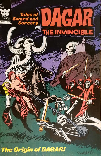 Cover for Tales of Sword and Sorcery Dagar the Invincible (Western, 1972 series) #19 [White Whitman Logo]