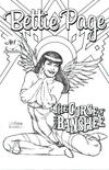 Cover for Bettie Page and the Curse of the Banshee (Dynamite Entertainment, 2021 series) #1 [Pencil Cover Joseph Michael Linsner]