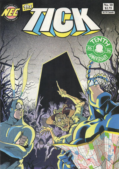 Cover for The Tick (New England Comics, 1988 series) #10 [Third Printing]
