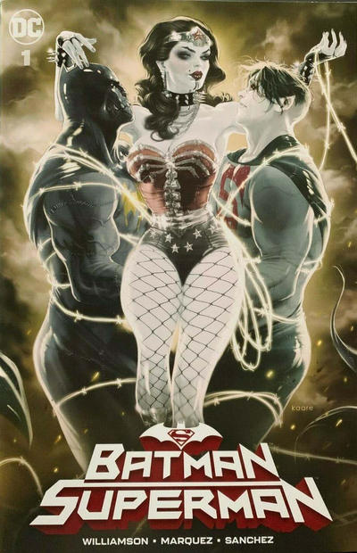 Cover for Batman / Superman (DC, 2019 series) #1 [Third Eye Comics Kaare Andrews Cover]