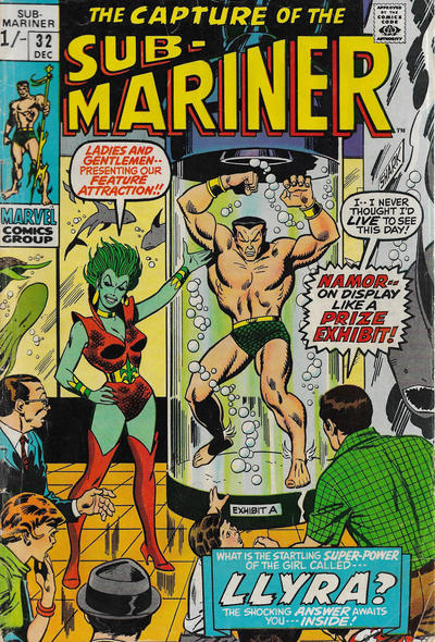 Cover for Sub-Mariner (Marvel, 1968 series) #32 [British]