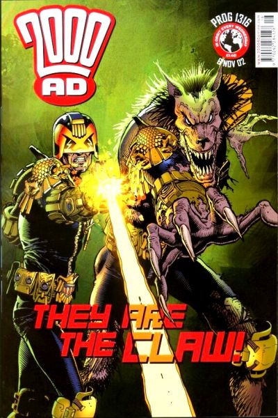Cover for 2000 AD (Rebellion, 2001 series) #1316