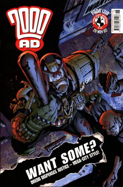 Cover for 2000 AD (Rebellion, 2001 series) #1318