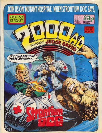 Cover for 2000 AD (Fleetway Publications, 1987 series) #550