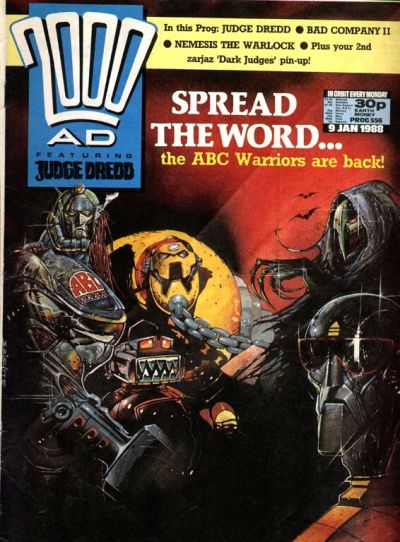 Cover for 2000 AD (Fleetway Publications, 1987 series) #556
