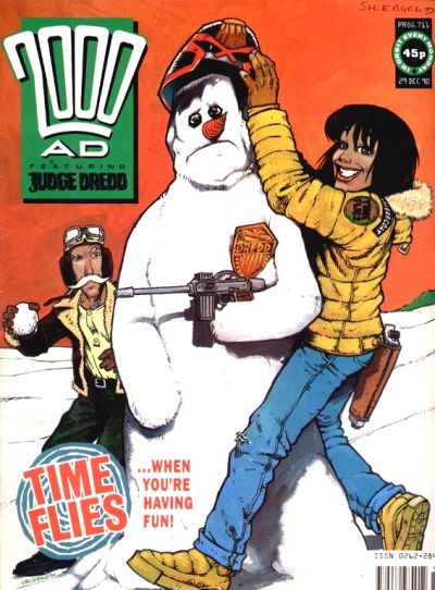 Cover for 2000 AD (Fleetway Publications, 1987 series) #711