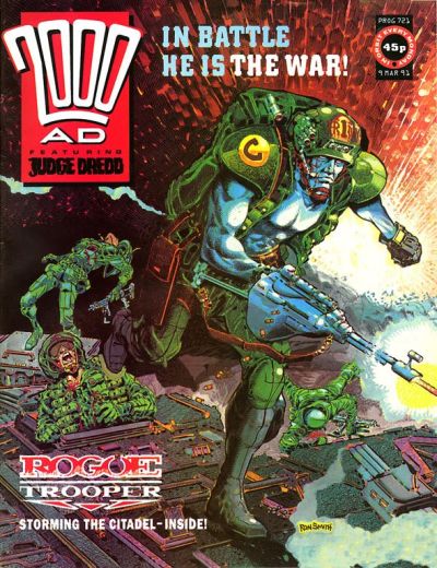 Cover for 2000 AD (Fleetway Publications, 1987 series) #721