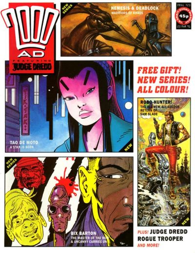 Cover for 2000 AD (Fleetway Publications, 1987 series) #723