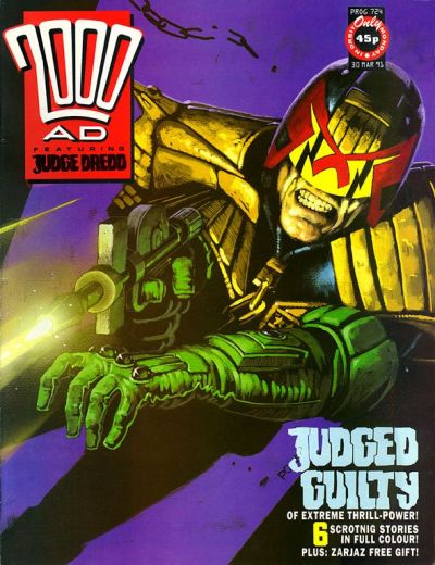 Cover for 2000 AD (Fleetway Publications, 1987 series) #724