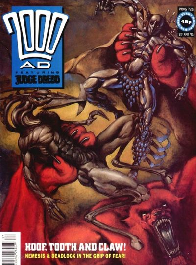 Cover for 2000 AD (Fleetway Publications, 1987 series) #728