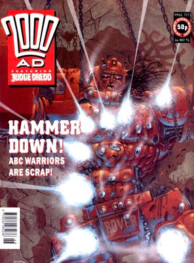 Cover for 2000 AD (Fleetway Publications, 1987 series) #757