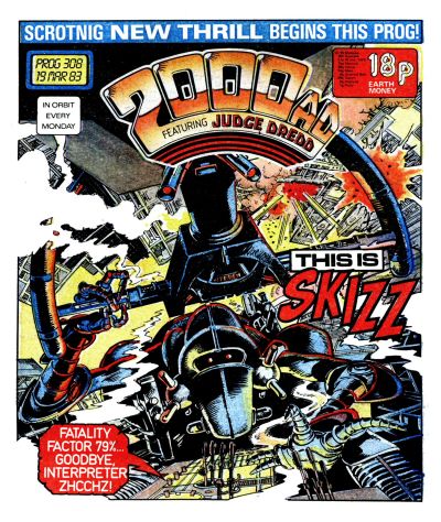 Cover for 2000 AD (IPC, 1977 series) #308