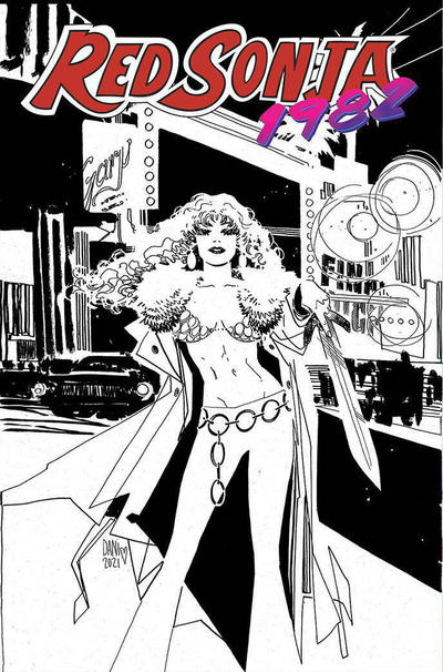 Cover for Red Sonja 1982 (Dynamite Entertainment, 2021 series) [Line Art Cover Dani]