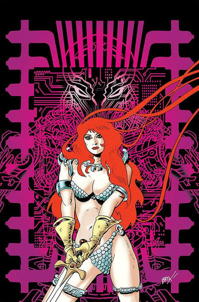 Cover for Red Sonja 1982 (Dynamite Entertainment, 2021 series) [Virgin Cover Jonathan Broxton]