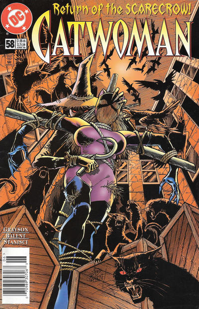 Cover for Catwoman (DC, 1993 series) #58 [Newsstand]