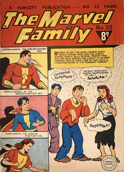 Cover for The Marvel Family (L. Miller & Son, 1950 series) #52