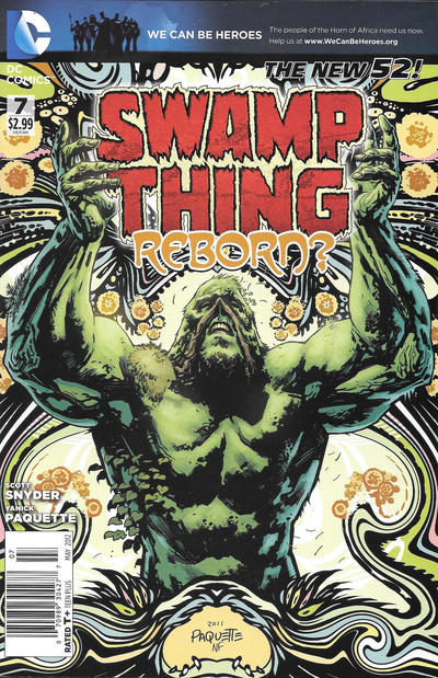 Cover for Swamp Thing (DC, 2011 series) #7 [Newsstand]