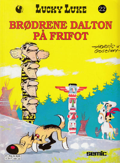 Cover for Lucky Luke (Semic, 1977 series) #22 - Brødrene Dalton på frifot [3. opplag]