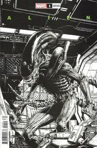 Cover Thumbnail for Alien (Marvel, 2021 series) #1 [David Finch Black & White Cover]