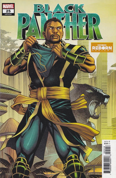 Cover for Black Panther (Marvel, 2018 series) #25 (197) [Carlos Pacheco Heroes Reborn Variant]