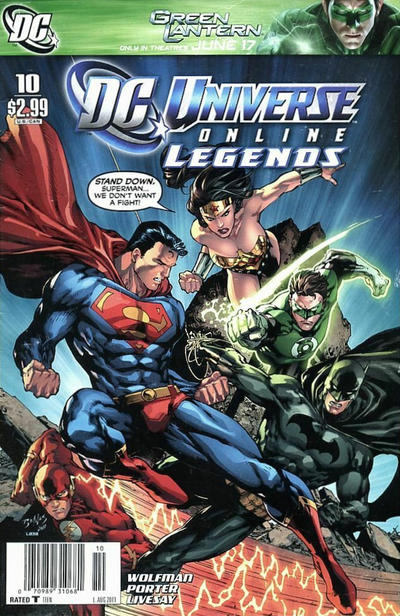 Cover for DC Universe Online Legends (DC, 2011 series) #10 [Newsstand]