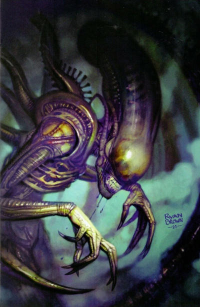 Cover for Alien (Marvel, 2021 series) #1 [Ryan Brown Virgin Cover]