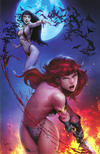 Cover Thumbnail for Vampirella / Red Sonja (2019 series) #1 [Comics Elite Exclusive Virgin Cover - Marat Mychaels]