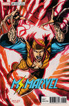 Cover for Ms. Marvel (Marvel, 2016 series) #20 [Incentive Jim Lee 'X-Men Trading Card' Variant (Lady Deathstrike)]