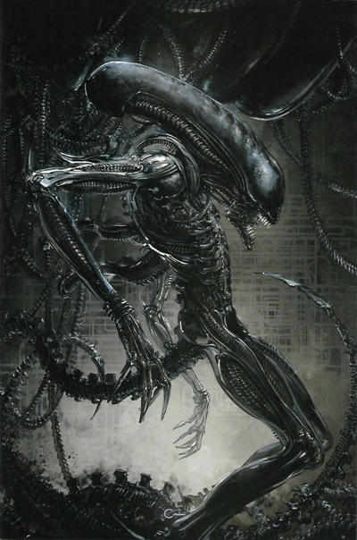 Cover for Alien (Marvel, 2021 series) #1 [Clayton Crain Cover D 'Xenomorph']