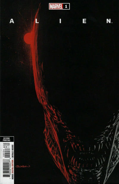 Cover for Alien (Marvel, 2021 series) #1 [Second Printing - Patrick Gleason]