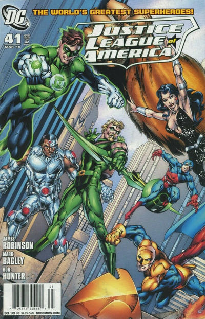 Cover for Justice League of America (DC, 2006 series) #41 [Left Side of Cover - Newsstand]