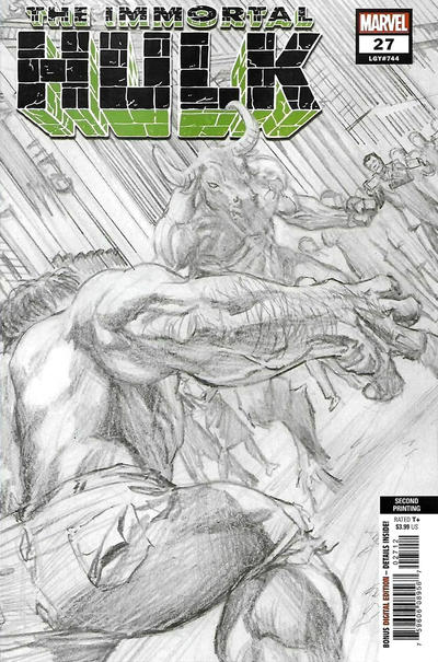 Cover for Immortal Hulk (Marvel, 2018 series) #27 [Second Printing - Alex Ross]
