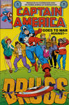 Cover for Captain America Goes to War Against Drugs (Marvel, 1990 series) #1 [Second Printing]