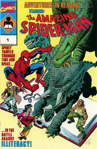 Cover for Adventures in Reading Starring the Amazing Spider-Man (Marvel, 1990 series) #1 [Houston Chronicle]