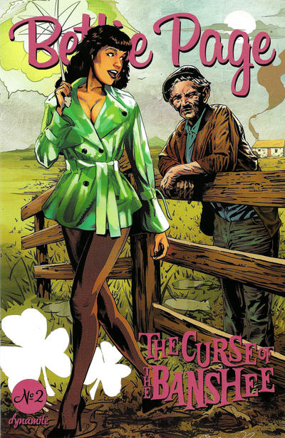Cover for Bettie Page and the Curse of the Banshee (Dynamite Entertainment, 2021 series) #2 [Cover C Stephen Mooney]