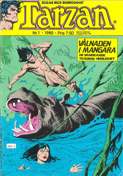 Cover for Tarzan (Atlantic Förlags AB, 1977 series) #1/1985