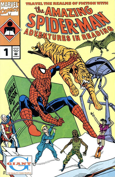 Cover for Adventures in Reading Starring the Amazing Spider-Man (Marvel, 1990 series) #v2#1 [Giant Foods]