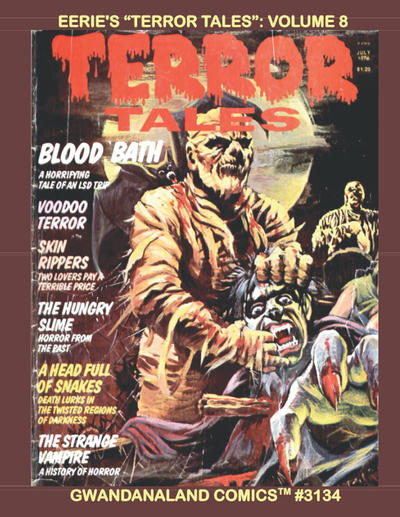 Cover for Gwandanaland Comics (Gwandanaland Comics, 2016 series) #3134 - Eerie's "Terror Tales": Volume 8