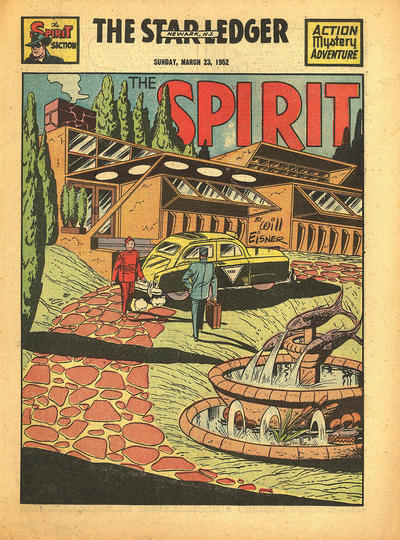 Cover for The Spirit (Register and Tribune Syndicate, 1940 series) #3/23/1952 [Newark Star-Ledger edition]