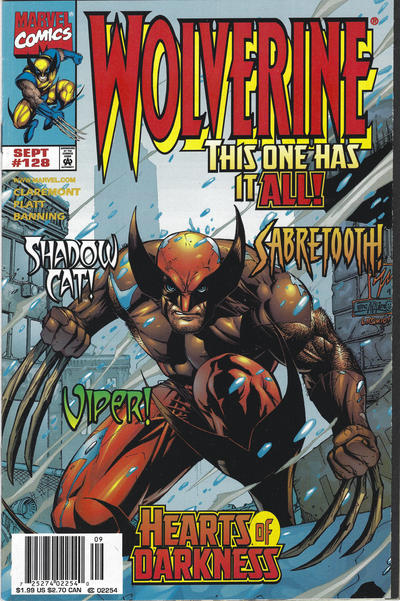 Cover for Wolverine (Marvel, 1988 series) #128 [Newsstand]