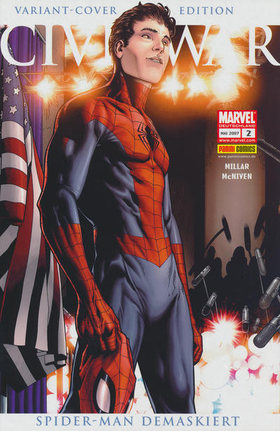 Cover for Civil War (Panini Deutschland, 2007 series) #2 [Variant-Cover]