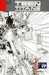 Cover Thumbnail for Teen Titans (2011 series) #7 [Brett Booth / Norm Rapmund Wraparound Black & White Cover]