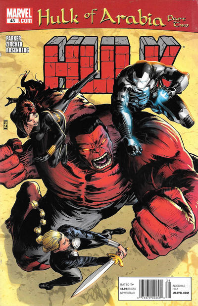 Cover for Hulk (Marvel, 2008 series) #43 [Newsstand]