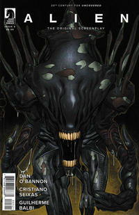 Cover for Alien: The Original Screenplay (Dark Horse, 2020 series) #5 [Guilherme Balbi Cover]