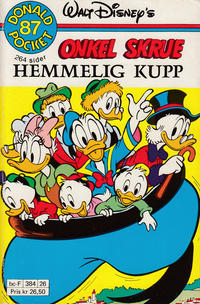 Cover Thumbnail for Donald Pocket (Hjemmet / Egmont, 1968 series) #87 - Onkel Skrue Hemmelig kupp [1. opplag Reutsendelse 384 26]