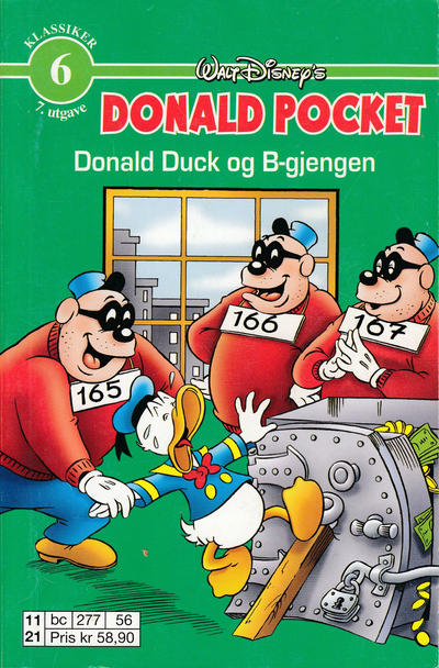 Cover for Donald Pocket (Hjemmet / Egmont, 1968 series) #6 - Donald Duck og B-gjengen [7. opplag Reutsendelse 277 56]